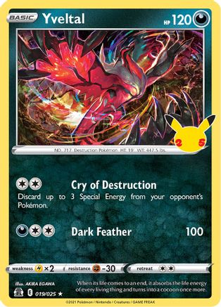Yveltal (019/25) [Celebrations] Holofoil - Holo Rare