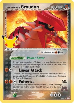 Team Magma's Groudon (009/25) [Celebrations Classic Collection] Holofoil - Classic Collection