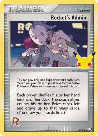 Rocket's Admin. (086/25) [Celebrations Classic Collection] Holofoil - Classic Collection