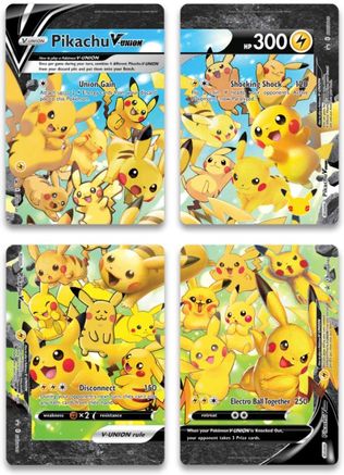 Pikachu V-Union [Set of 4] [SWSH Sword & Shield Promo Cards] Holofoil - Promo