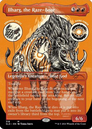 Ilharg, the Raze-Boar (Foil Etched) (SLD-318) [Secret Lair Drop Series] Foil