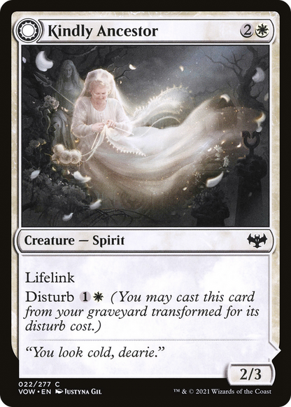 Kindly Ancestor (VOW-022) [Innistrad: Crimson Vow] Foil