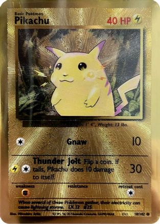 Pikachu (Celebrations Metal Card) (058/102) [Miscellaneous Cards & Products] Holofoil - Promo