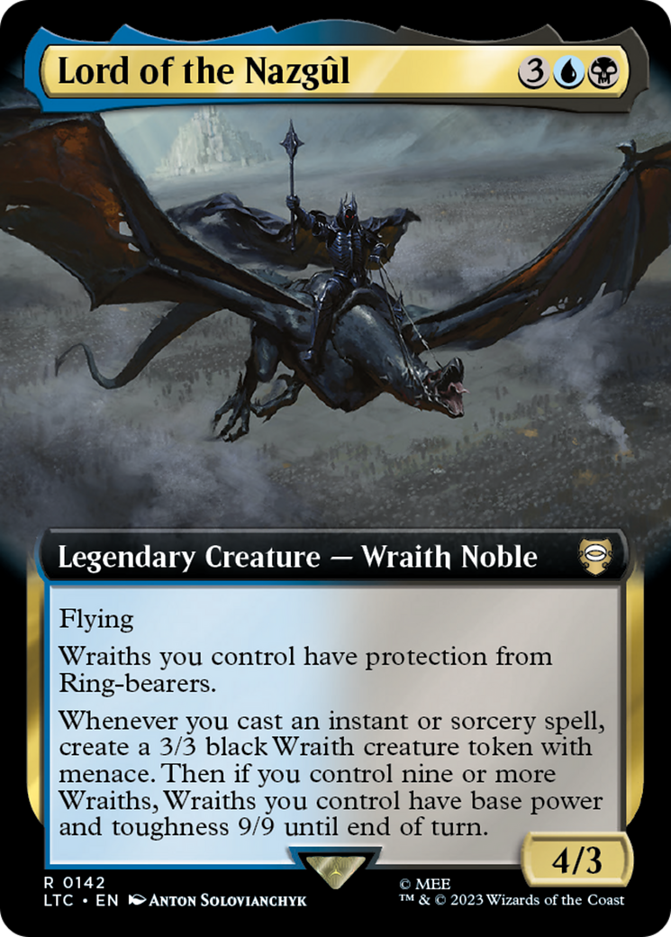 Lord of the Nazgul (Extended Art) (LTC-142) [Tales of Middle-earth Commander] Foil