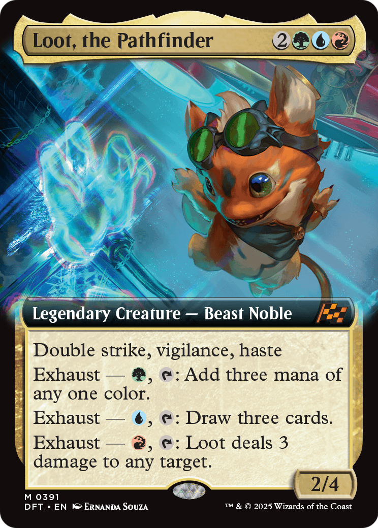 Loot, the Pathfinder (Extended Art) (DFT-391) [Aetherdrift] Foil