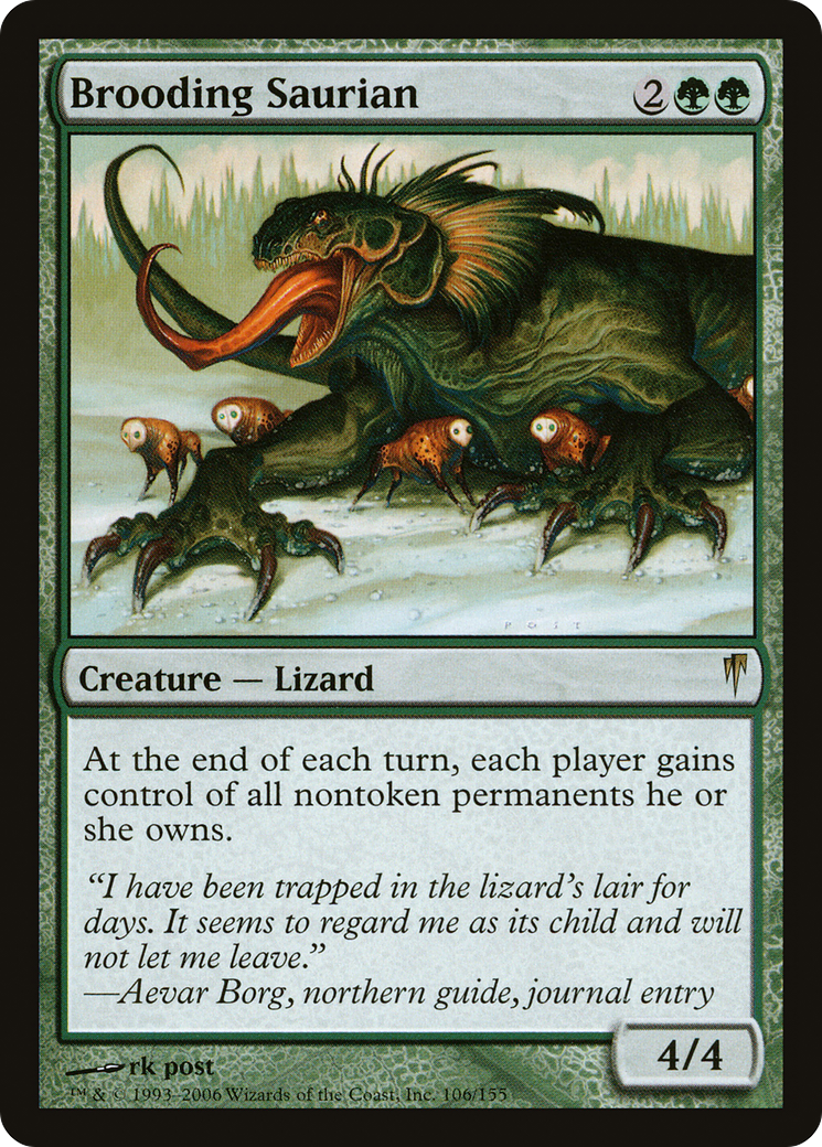 Brooding Saurian (CSP-106) [Coldsnap]