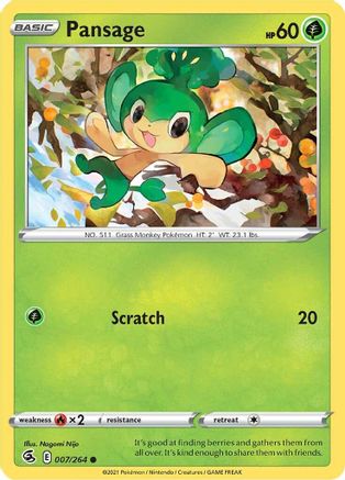 Pansage (007/264) [SWSH08 Fusion Strike] - Common