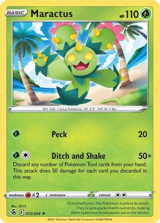 Maractus (012/264) [SWSH08 Fusion Strike] Reverse Holofoil - Rare