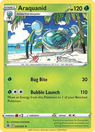 Araquanid (020/264) [SWSH08 Fusion Strike] - Rare