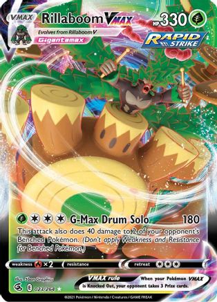 Rillaboom VMAX (023/264) [SWSH08 Fusion Strike] Holofoil - Ultra Rare