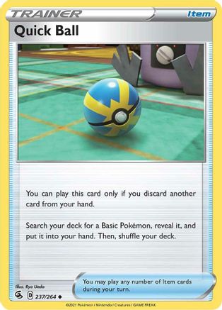 Quick Ball (237/264) [SWSH08 Fusion Strike] Reverse Holofoil - Uncommon