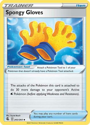 Spongy Gloves (243/264) [SWSH08 Fusion Strike] Reverse Holofoil - Uncommon