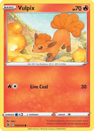 Vulpix (028/264) [SWSH08 Fusion Strike] - Common