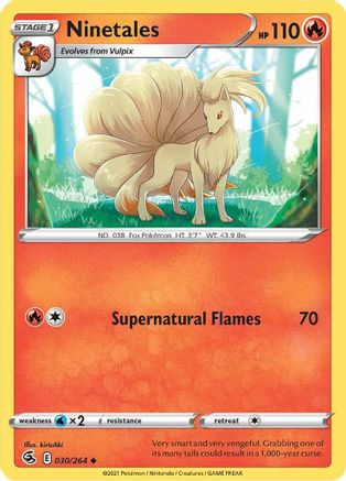 Ninetales (030/264) [SWSH08 Fusion Strike] - Uncommon
