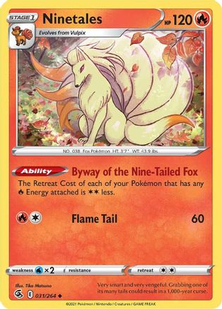 Ninetales (031/264) [SWSH08 Fusion Strike] - Uncommon