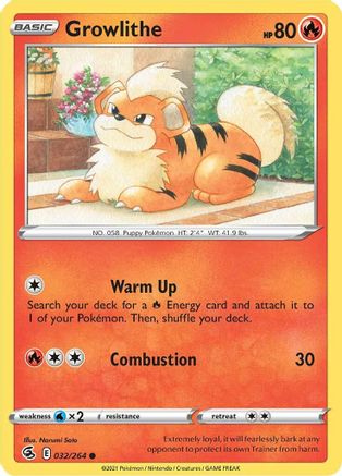 Growlithe (032/264) [SWSH08 Fusion Strike] - Common