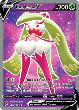 Tsareena V (Full Art) (246/264) [SWSH08 Fusion Strike] Holofoil - Ultra Rare
