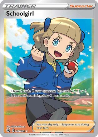 Schoolgirl (Full Art) (262/264) [SWSH08 Fusion Strike] Holofoil - Ultra Rare