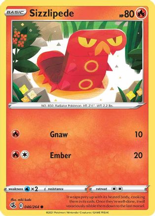 Sizzlipede (046/264) [SWSH08 Fusion Strike] - Common