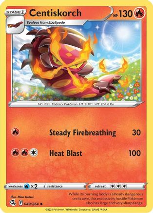 Centiskorch (049/264) [SWSH08 Fusion Strike] - Uncommon