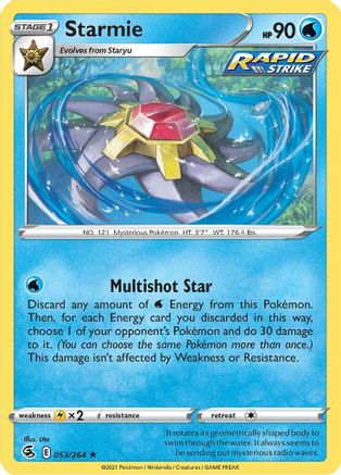 Starmie (053/264) [SWSH08 Fusion Strike] Holofoil - Holo Rare