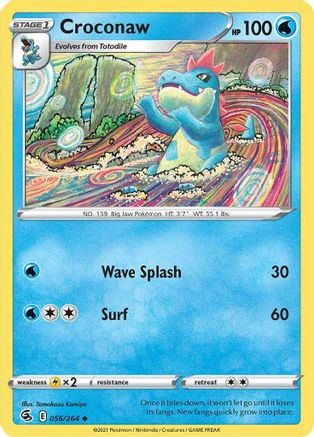 Croconaw (056/264) [SWSH08 Fusion Strike] Reverse Holofoil - Uncommon