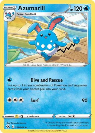 Azumarill (059/264) [SWSH08 Fusion Strike] - Rare