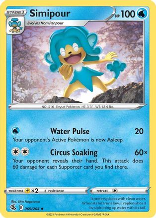 Simipour (069/264) [SWSH08 Fusion Strike] - Uncommon