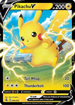 Pikachu V (086/264) [SWSH08 Fusion Strike] Holofoil - Ultra Rare