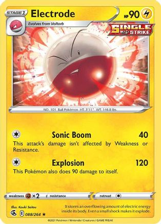 Electrode (088/264) [SWSH08 Fusion Strike] - Rare