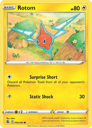 Rotom (094/264) [SWSH08 Fusion Strike] Reverse Holofoil - Common