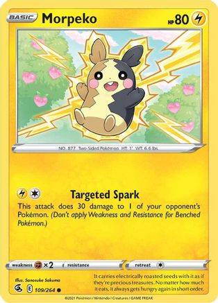 Morpeko (109/264) [SWSH08 Fusion Strike] Reverse Holofoil - Common