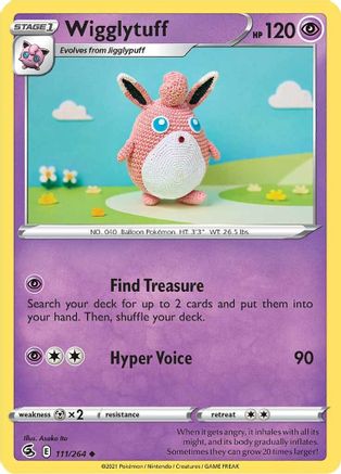 Wigglytuff (111/264) [SWSH08 Fusion Strike] Reverse Holofoil - Uncommon