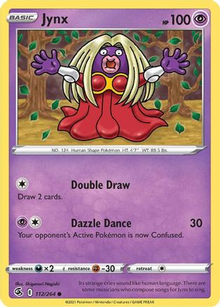 Jynx (112/264) [SWSH08 Fusion Strike] Reverse Holofoil - Common
