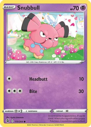 Snubbull (115/264) [SWSH08 Fusion Strike] - Common