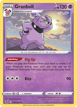 Granbull (116/264) [SWSH08 Fusion Strike] - Rare