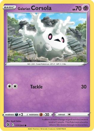 Galarian Corsola (117/264) [SWSH08 Fusion Strike] Reverse Holofoil - Common
