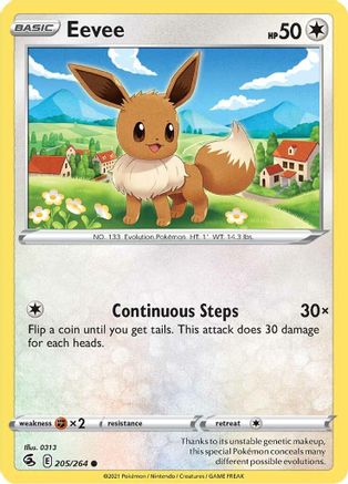 Eevee (205/264) [SWSH08 Fusion Strike] - Common
