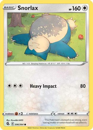 Snorlax (206/264) [SWSH08 Fusion Strike] - Common
