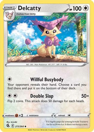 Delcatty (211/264) [SWSH08 Fusion Strike] Reverse Holofoil - Uncommon