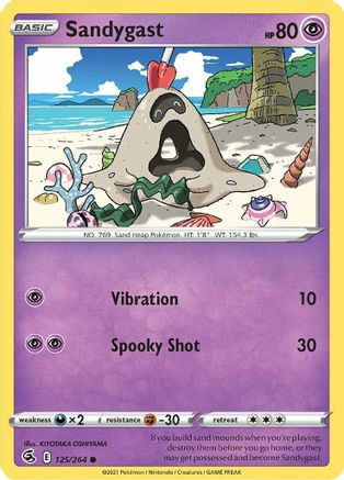 Sandygast (125/264) [SWSH08 Fusion Strike] - Common