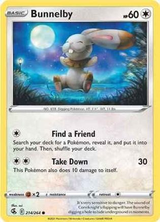 Bunnelby (214/264) [SWSH08 Fusion Strike] - Common
