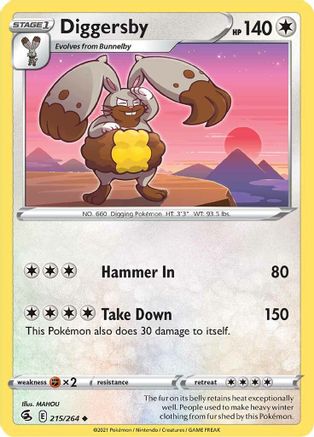 Diggersby (215/264) [SWSH08 Fusion Strike] - Uncommon