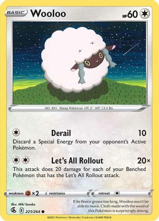 Wooloo (221/264) [SWSH08 Fusion Strike] - Common