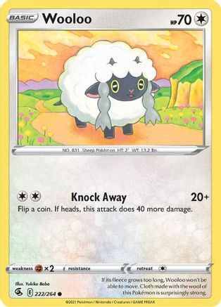 Wooloo (222/264) [SWSH08 Fusion Strike] Reverse Holofoil - Common