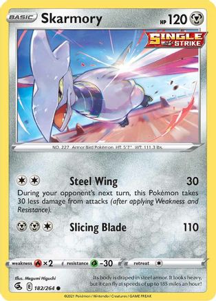 Skarmory (182/264) [SWSH08 Fusion Strike] Reverse Holofoil - Common