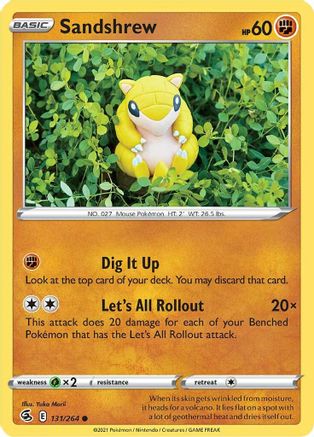 Sandshrew (131/264) [SWSH08 Fusion Strike] - Common