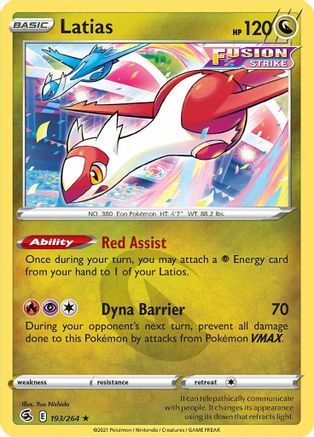Latias (193/264) [SWSH08 Fusion Strike] - Rare