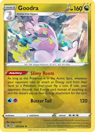 Goodra (197/264) [SWSH08 Fusion Strike] Reverse Holofoil - Rare