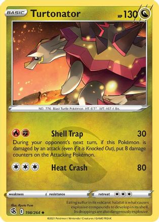 Turtonator (198/264) [SWSH08 Fusion Strike] Reverse Holofoil - Uncommon